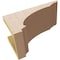 Ekena Millwork 6"W x 12"D x 6"H Wide Hughes Rough Cedar Woodgrain TimberThane Corbel, Primed Tan CORUR06X12X06HUGRCPR - alternate 6
